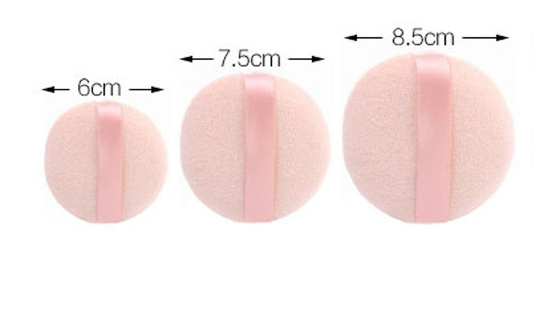 [Australia] - Ewanda store 3Pcs Round Body Face Facial Makeup Cosmetic Powder Puff Soft Sponge(Large+Medium+Small) 