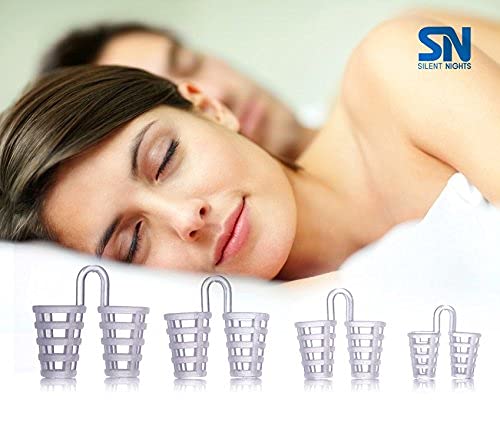 [Australia] - Best Anti Snoring Device - Stop Snore Solution - Sleep Better Aids - Anti-Snore Remedy Devices - 4 Nose Vents Nasal Dilator - Breathing Sleeping Relief 