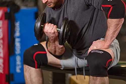 [Australia] - Elbow Sleeve (1) - By Rip Toned - Compression Support Brace for Weightlifting, Powerlifting, Xfit, Strength Training, Pain, Tendonitis, Arthritis. Men & Women (SEE SIZING GUIDE - XXL) Black 