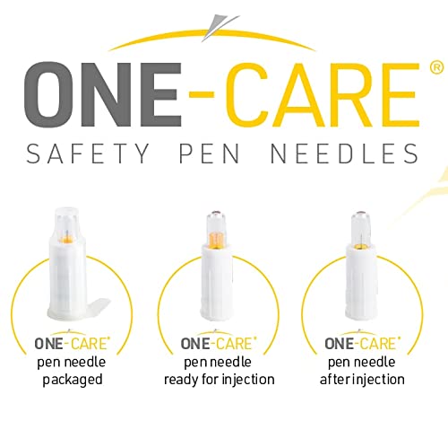 [Australia] - MediVena ONE-CARE Safety Pen Needles, 30G, 8mm, Box of 100, Safe Injection, Compatible with Most Pen injectors 