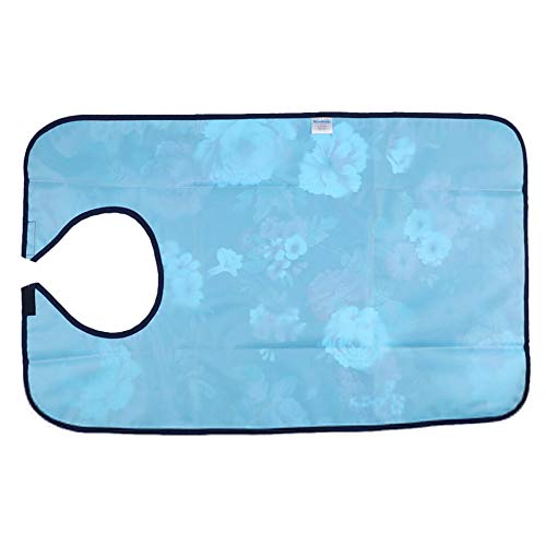 [Australia] - Adult Bibs Waterproof Washable Dining Bibs Reusable Clothing Protector fit for The Elderly,Patient (Hibiscus) Hibiscus 