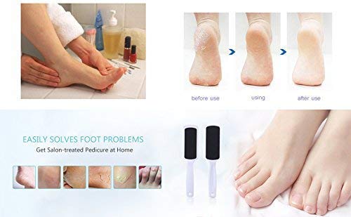 [Australia] - 3 Pcs Pedicure Foot Rasp File Callus Remover Dead Skin & Double-Sided Foot Scrubber Foot Files Kit Heel Scraper Foot Scrub Care Tool To Remove Rough Cracked Corns Smoothing Hard Skin 3 pieces 