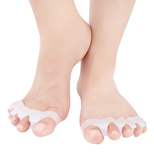 [Australia] - Toe Separators to Correct Your Toes, Support Foot Fitness and Balance, Durable, Spreaders for Hammertoes, Bunions (Bundle 1 Pair Soft and 1 Pair Firm) Two Pack -1 Pair Soft and 1 Pair Firm 