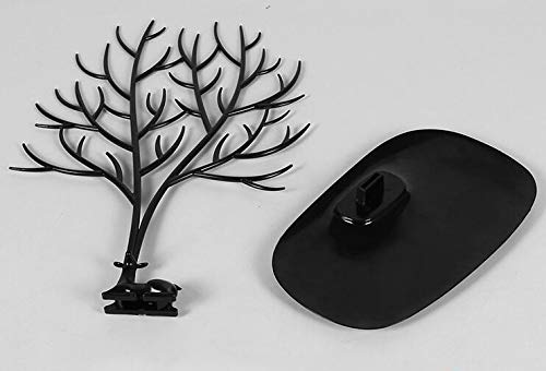 [Australia] - 1Pcs Jewelry Tree Stand Organizer Jewelry Display Tray Sika Deer Tree Jewellery Holder Hanger for Necklaces Bracelet Earrings Birthday Gifts Jewellery Stand Rack Storage (L, Black) Large 