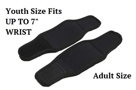 [Australia] - 2x Adjustable Neoprene Wrist Support WristBands SIZE Men Women Youth Kid Small Petite 360° COMFORT FIT (Youth Teal) Youth Teal 
