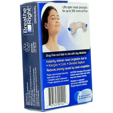 [Australia] - Breathe Right Nasal Strips Original Tan Small/Medium 30 ea (Pack of 3) 