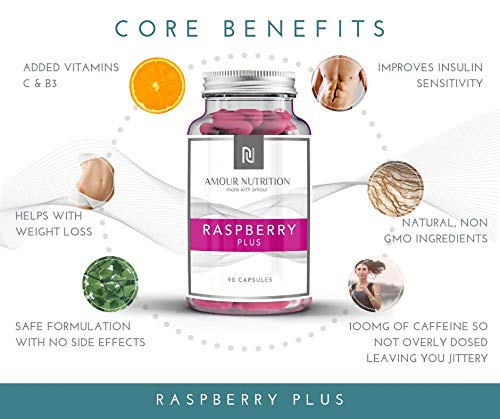 [Australia] - Raspberry Plus, Raspberry Ketones Plus Vitamins, Suitable for Men and Women, Powerful Weight Management Formula 