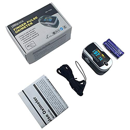 [Australia] - Santamedical Generation 2 Fingertip Pulse Oximeter Oximetry Blood Oxygen Saturation Monitor with Batteries and Lanyard 