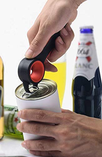 [Australia] - 2 pcs 5 In 1 Multi Function Multi-function Can Jar Bottle Open/Tighten Bottle Jar Can Opener for Small Hands, Seniors or Anyone Who Suffers from Arthritis Good Kitchen Tool (black/white) 