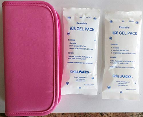 [Australia] - Medicine/Diabetes Insulin Pen Travel Cooler Case-(Pink) Pink 