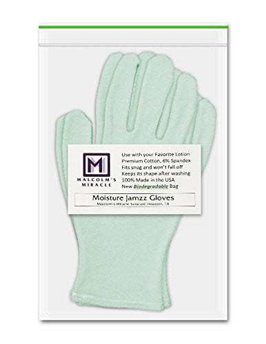 [Australia] - Malcolm's Miracle GREEN Moisturizing Gloves - Lasts 2 years - Made in the USA (Small) Medium (Pack of 1) 