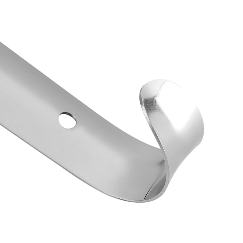 [Australia] - Professional Stainless Steel Shoe Horn Shiny Silver Metal Shoehorn with Comfort Grip for Seniors Elderly 41 X 4 cm 