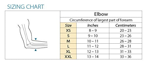 [Australia] - Elbow Compression Sleeve - Hypoallergenic Compression Sleeve - Elbow Support - By BioSkin (M) M 