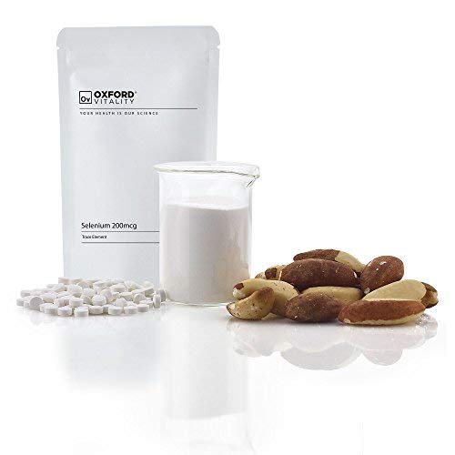 [Australia] - Selenium Tablets | 200mcg Supplement | for Immune System & Thyroid Health | Oxford Vitality 120 Count (Pack of 1) 