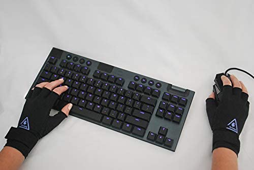 [Australia] - Flex Gaming Gloves - Copper Infused Compression Gamer Gloves With Adjustable Strap X-Large 