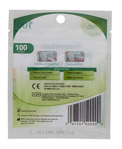 [Australia] - DenTek Essentials Dental Picks - Fresh Mint - 100 per Pack 