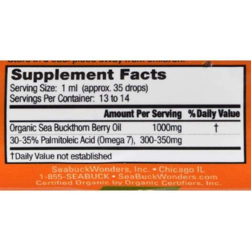 [Australia] - Sea Buckthorn Berry Oil - 100% Certified Organic, 1.76-Ounces Bottle 