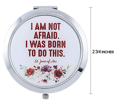 [Australia] - Needzo Travel Makeup Mirror Saint Joan of Arc Magnifying Compact, 2 3/4 Inches 