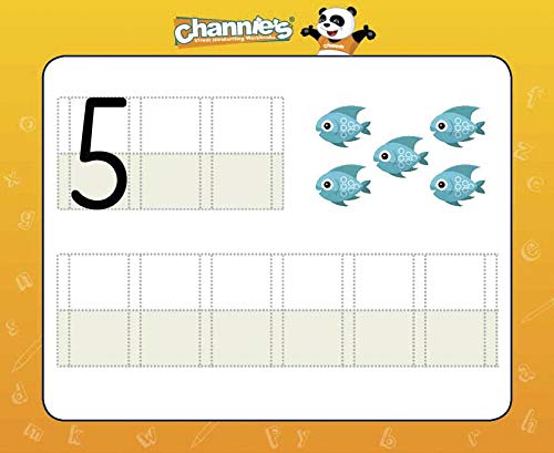 [Australia] - Channie's Dry Erase Alphabet/Number Flash Cards, 5.5W x 4.25 L x 0.25H, White, Model:B500 