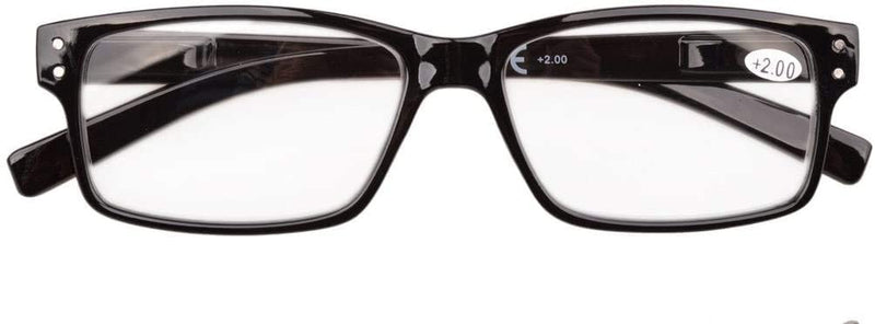 [Australia] - Eyekepper Spring Hinges Vintage Reading Glasses Men Readers Black 1.0 x 