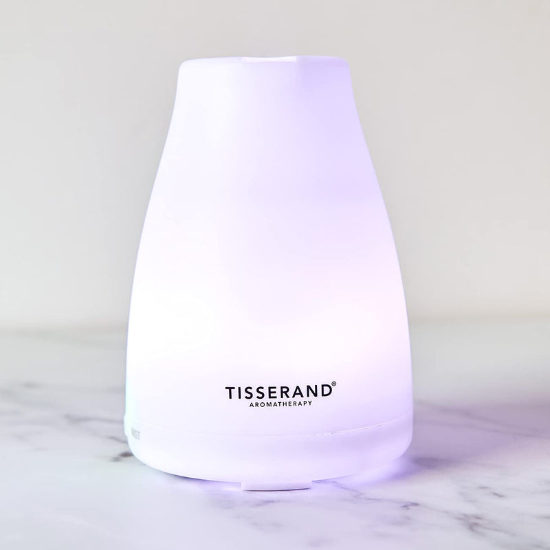 [Australia] - Tisserand Aromatherapy | Aroma Spa Diffuser | For Use With Essential Oils | Mood Lighting | 5 Hours Ultra-Quiet Continuous Mist | 100ml Capacity 