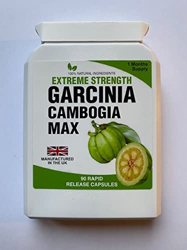 [Australia] - Garcinia Cambogia Max HCA 90 Pure Extreme Detox Max Capsules 1500mg Daily Dose Free Meal Plan & Dieting Tips Extreme Strength Fast Delivery 