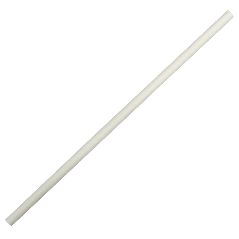 [Australia] - White Paper Straws (6mm x 200mm) - Pack Size 500 - Made in Britain - Biodegradable/Eco-Friendly/Highly Durable/Food Safe/Suitable for All Occasions 