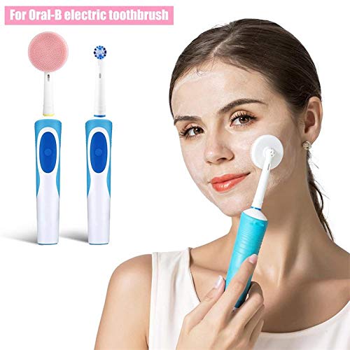 [Australia] - RONSIT Facial Cleansing Brush Compatible with Oral-B Electric Toothbrush Bases 3D Excel Pak Control 3D Professional care 1000 5000 9000, Vitality Precision Cleansing, Smart series(White&Blue) 