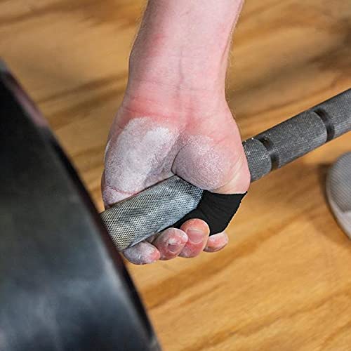 [Australia] - Serious Steel Fitness Weightlifting Thumb Tape - Hook Grip Tape Stretchy Athletic Tape Thumb Tape (Black - Single) Black - Single 