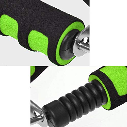 [Australia] - WooZuu 2 Pack Hand Grips Strengthener, Foam Hand Gripper Exerciser Finger Wrist Forearm Strength Trainer Muscle Builder Black/Green 