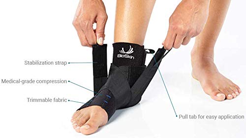 [Australia] - Premium Compression Ankle Brace for Sprained Ankle, Swollen Ankle and Post Op Recovery - Bioskin (XS-S) XS - S 
