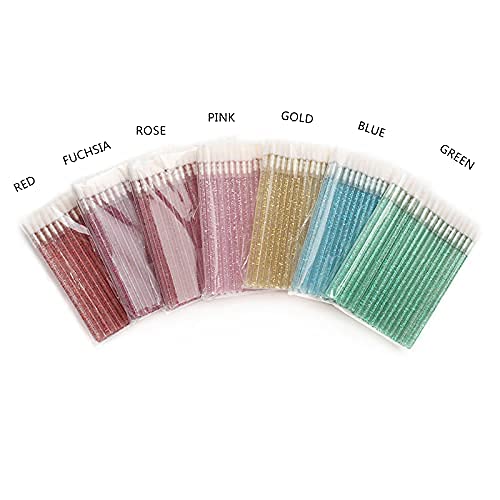 [Australia] - 300 PCS Lip Brushes Disposable Lip Gloss Wands Lipstick Applicator Makeup Tool, Crystal Blue Handle 