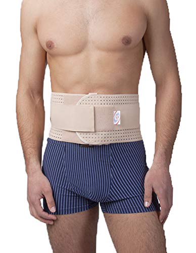 [Australia] - Premium Quality breathable umbilical hernia belt for men and women with support pad. Abdominal Support Binder Navel Ventral Epigastric Incisional and Belly Button Hernias (#7 for Waist Circumference: 49-55 inch (125-140cm)) 