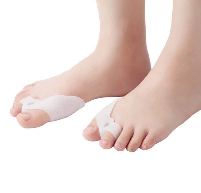 [Australia] - Gel Big Toe Bunion Guards and Protector, Gel Toe Separators,Bunion Pads, Bunion Corrector for Pain Relief from Crooked Toes, Pressure, and Hallux Bunions （4 Pairs） 