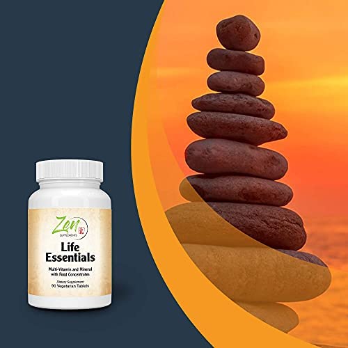 [Australia] - Whole Food Life Essentials Multivitamin - Best Full-Spectrum Vitamins, Minerals, Super Food Nutrients, PhytoAlgae, Greens Blend - Best Supplements for Arthritis Pain, Boost Energy & Well-Being -90 Tab 