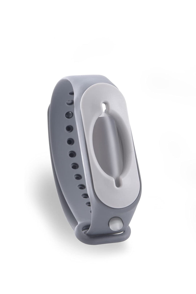 [Australia] - Cleanbrace Disinfectant Bracelet 5 Pieces (Grey) | Hand Disinfectant for Travelling | Includes Refiller 
