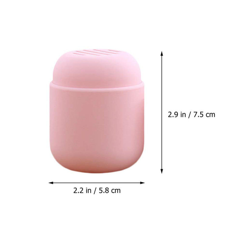 [Australia] - Beaupretty Makeup Sponge Holder Makup Blender Holder with Cover Cosmetic Sponge Carrying Container Foundation Blending Sponge Makeup Puff Travel Case (Pink) 