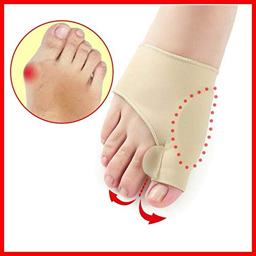 [Australia] - HiiBaby 2pcs Big Bone Orthopedic Bunion Correction Pedicure Socks Silicone Hallux Valgus Corrector Braces Toes Separator Feet Care Tool 
