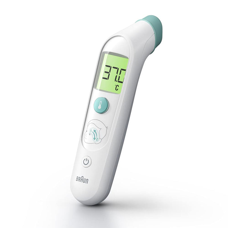 [Australia] - Braun TempleSwipe Forehead Thermometer (colour-coded temperature display, safe, hygienic, fast, clinically accurate, gentle, easy to use, for all ages) BST200 single 