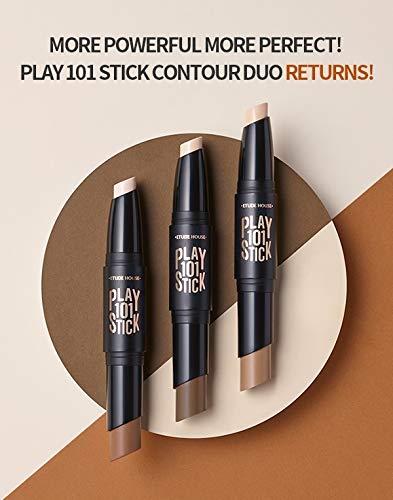 [Australia] - Etude House Play 101 Stick Contour Duo Shading and Highlighter, 1 Ounce #1 