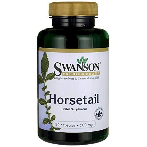 [Australia] - Swanson Horsetail - Herbal Supplement Supporting Healthy Hair, Skin & Nails - Natural Ingredients for Bone Health & Urinary Tract Support - (90 Capsules, 500mg Each) 1 