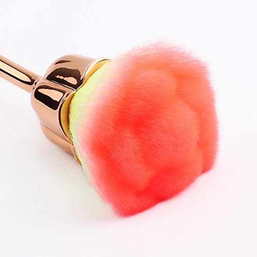 [Australia] - Makeup Brush Rose Flower Blush Brush Super Large Face Powder Makeup Brushes for Powder Cosmetic (Gradient Color) Gradient Color 