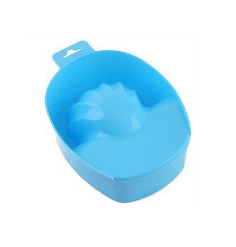 [Australia] - 2pcs Soak Tray Nail Art Manicure Care Soak Bowl Tray Polish Remover Blue 