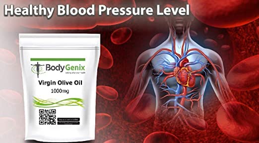 [Australia] - Virgin Olive Oil 1000mg in Capsules Bodygenix UK Omega-3-6 for Health Heart (120) 120 