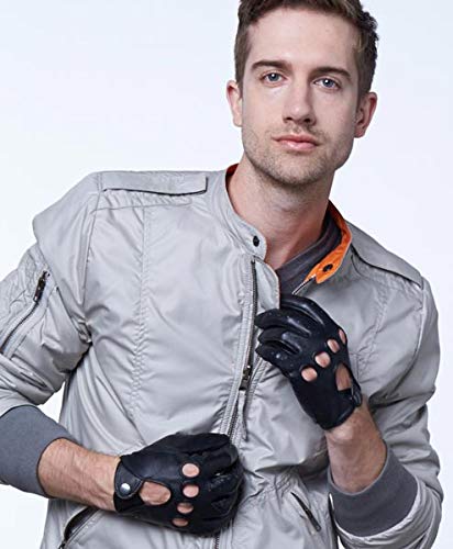 [Australia] - Silverstone Our Bestselling Men's Leather Driving Gloves by Pratt and Hart RS6738 Small Black 