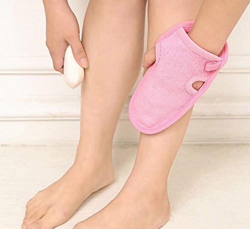 [Australia] - 3PCS Bathing Mittens Shower Soft Skin Care Face Body Wash Massage Spa Mitt for Adult and Kids(Color Random) 