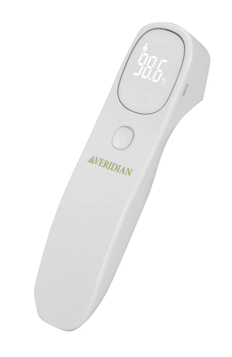 [Australia] - Veridian Healthcare Non-Contact Infrared Thermometer | for Children & Adults | Home Use with Fever Alert | Instant Accurate Reading | Body, Object, Room, Fahrenheit/Celsius Measurements 