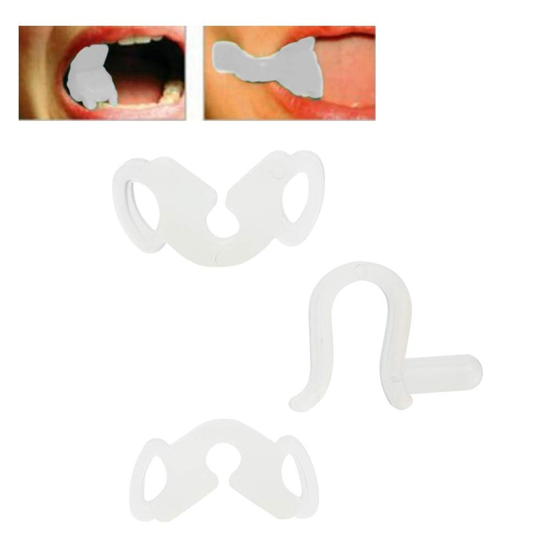 [Australia] - 3pcs Silicone Dental Bite Blocks Kit, Mouth Opener Dental Intraoral Cheek Retractor with Box Oral Care Tools 