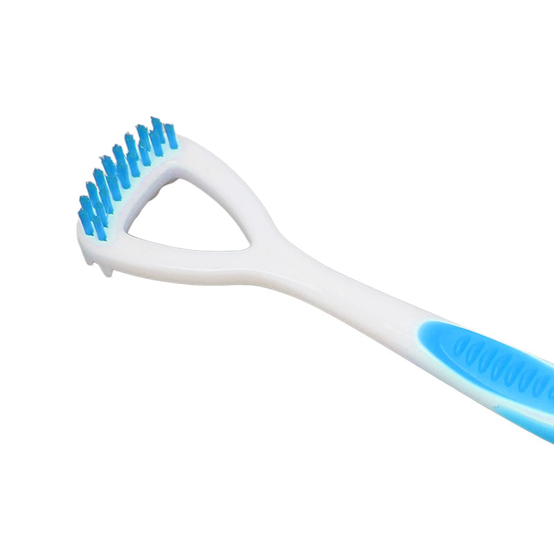 [Australia] - Tongue Cleaning Brush, Tongue Brush to Remove Bad Breath, Oral Care Cleaning Tool to Remove Plaque and Freshen Breath(Blue) Blue 