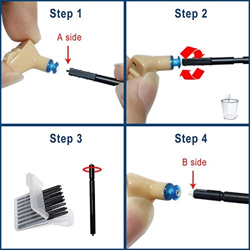 [Australia] - Hearing Aid Ear Wax Guard Filters Cerumen Stop Cleaning Tool Accessories for Phonak/Resound/Widex/Unitron/Jungle Care Black *10 Pack 